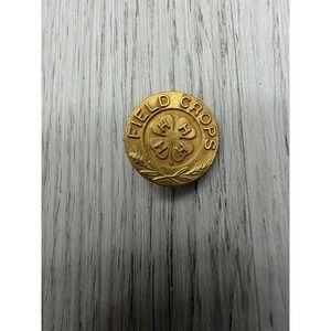 Vintage 4-H Club Pin Field Crops Achievement Button